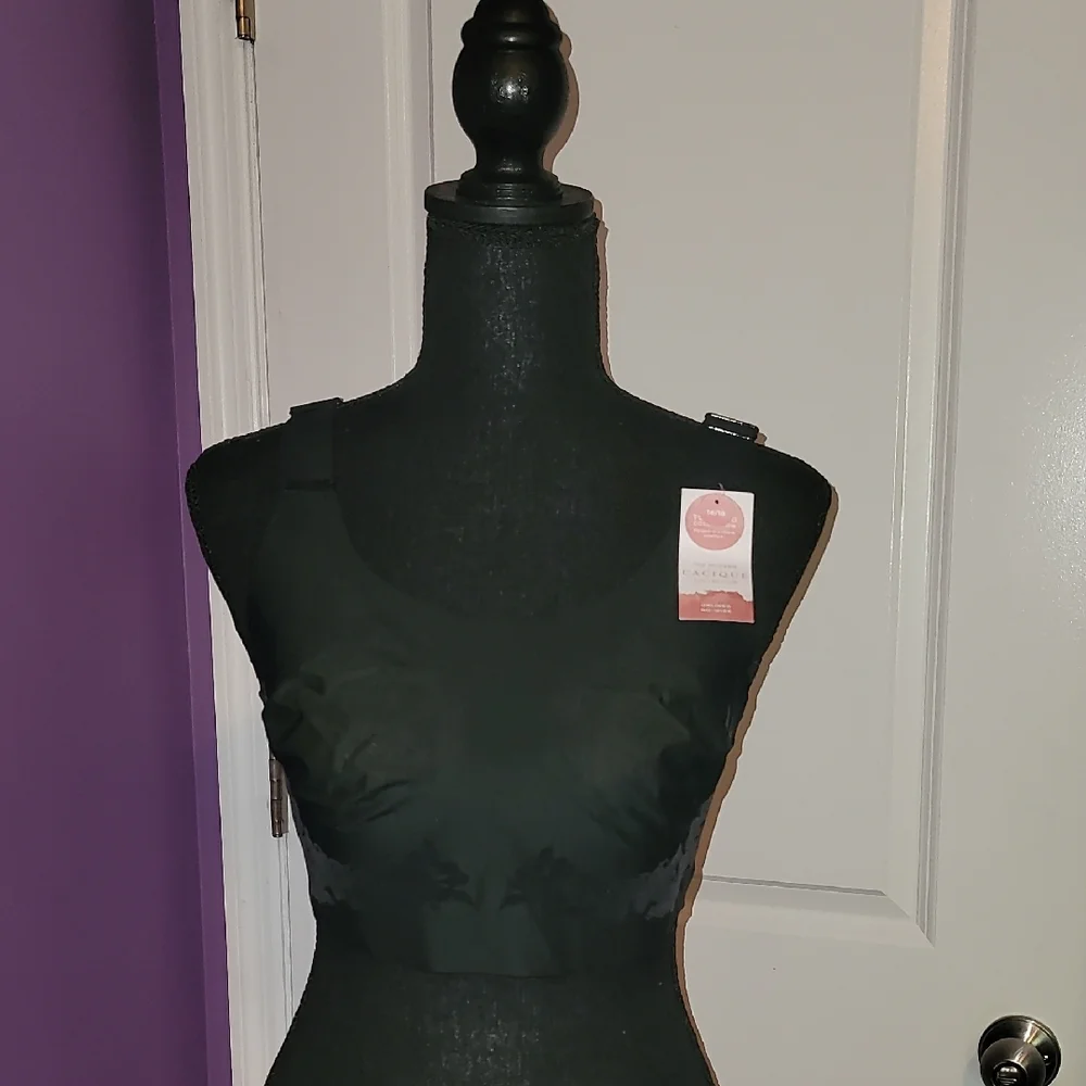 Cacique Black Unlined No Wire Bra Sz: 14/16 NWT - Picture 1 of 8